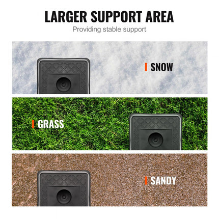 VEVOR Trailer Jack Block RV Reisaccessoires, 4 Pack Jack 5000lb Capaciteit per RV Leveling Block, Past op elke krik, paal, voet en zadelwiel