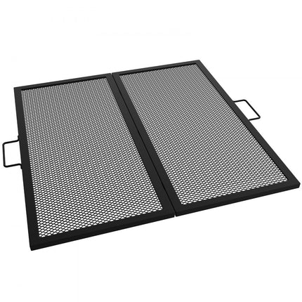 VEVOR Opvouwbaar Vierkant 914x914mm Grillrooster Vuurkorf X Markering Zwart