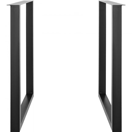 VEVOR set van 2 tafellopers 711 mm hoog tafelframe 454 kg draagvermogen tafelpoten van koolstofstaal meubelpoten zwart tafelonderstel ideaal voor keukentafels woonkamer consoles studiotafels etc.