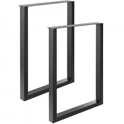 VEVOR set van 2 tafellopers 711 mm hoog tafelframe 454 kg draagvermogen tafelpoten van koolstofstaal meubelpoten zwart tafelonderstel ideaal voor keukentafels woonkamer consoles studiotafels etc.