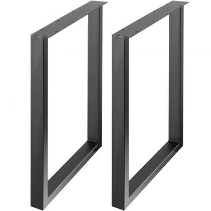 VEVOR set van 2 tafellopers 711 mm hoog tafelframe 454 kg draagvermogen tafelpoten van koolstofstaal meubelpoten zwart tafelonderstel ideaal voor keukentafels woonkamer consoles studiotafels etc.