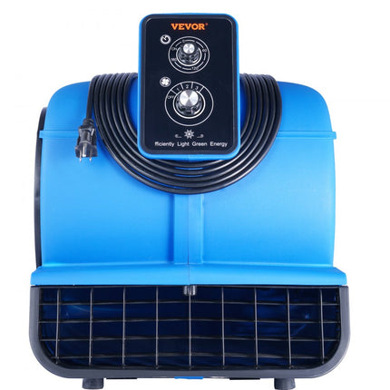 VEVOR vloerventilator 1250 rpm ventilator radiaalventilator 4 blaashoeken 3 versnellingen