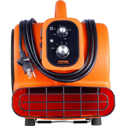 VEVOR vloerventilator 1380 rpm ventilator radiaalventilator 4 blaashoeken 3 versnellingen