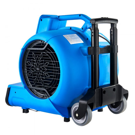 VEVOR vloerventilator 1400 rpm ventilator radiaalventilator 3 blaashoeken 3 versnellingen