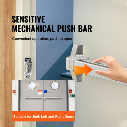 VEVOR paniekstang uitgangsapparaat paniekslot deurschuif 711-1041mm