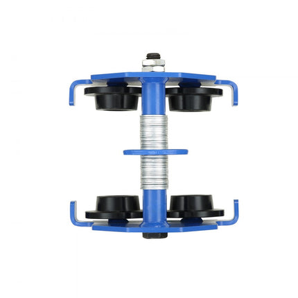 VEVOR-loopkat 0,5 T draagvermogen rollend onderstel met dubbele wielen, verstelbaar voor I-balk flensbreedte 63,5 tot 139,7 mm Zware garagelift van gelegeerd staal voor recht gebogen I-balken