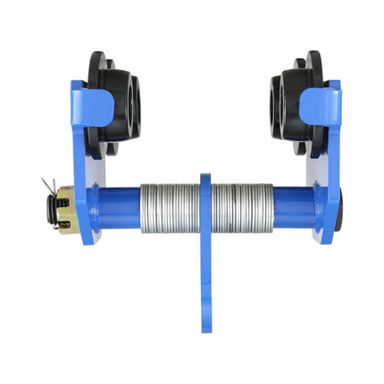 VEVOR trolley 2000 kg draagvermogen rollend onderstel met dubbele wielen, verstelbaar voor I-balk flensbreedte 63,5 tot 177,8 mm Zware garagelift van gelegeerd staal voor recht gebogen I-balken