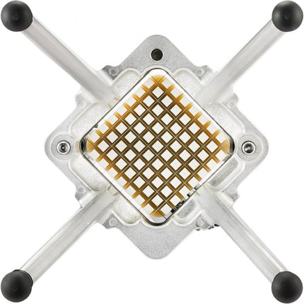 VEVOR Aardappelsnijder Fritessnijder 3/8 Inch, Fritessnijder Groentesnijder Commerciële Chopper Fruitsnijder met 2 Vervangende Messen, RVS Chopper Salade, Fruit