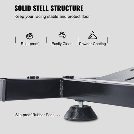 VEVOR Racing Simulator Racing stuurstandaard in hoogte verstelbaar Past Logitech G25 G27 G29 G920