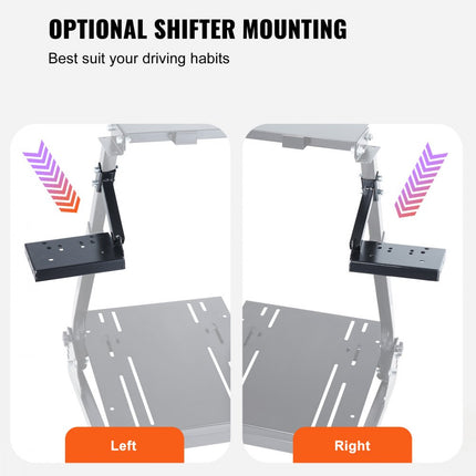 VEVOR Racing Simulator Racing stuurstandaard in hoogte verstelbaar Past Logitech G25 G27 G29 G920