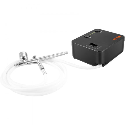VEVOR Mini Airbrush Set Compressor Dubbelwerkende Spuitpistool Spuitpistool