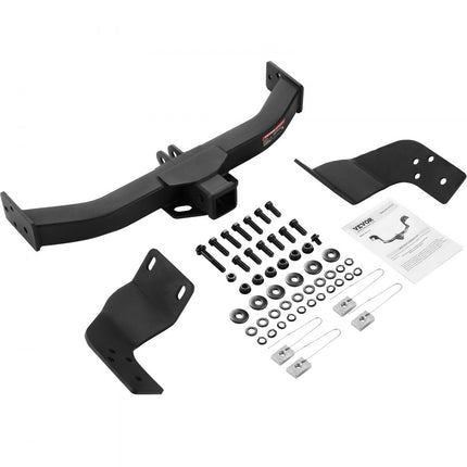 VEVOR trekhaak van klasse 3, 2" ontvanger, Q455B stalen buisframe, 6000 lbs, multi-fit trekhaak voor kogelmontage, bagagerek, fietsenrek, trekhaak