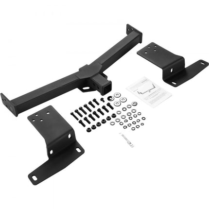 VEVOR Klasse 3 trekhaak, 2" ontvanger, Q455B stalen buisframe, 6000 lbs, multi-fit trekhaak voor kogelmontage, bagagerek, fietsenrek, trekhaak, zwart