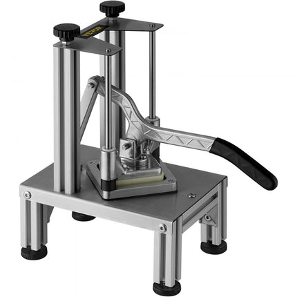 VOR Aardappelsnijder Fritessnijder 1/4 + 3/8 Inch Fritessnijder Groentesnijder Commerciële Chopper Fruitsnijder met 2 reservemessen RVS Chopper Salade Fruit