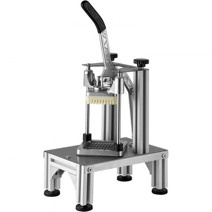 VOR Aardappelsnijder Fritessnijder 1/4 + 3/8 Inch Fritessnijder Groentesnijder Commerciële Chopper Fruitsnijder met 2 reservemessen RVS Chopper Salade Fruit