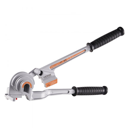 VEVOR pijpenbuiger 1/4", 3/8", 1/2" OD 3-in-1 pijpenbuiger met handmatige waterpas, 180° koperen aluminium pijpbuiggereedschap voor HVAC-airconditioner en koelkastreparatie