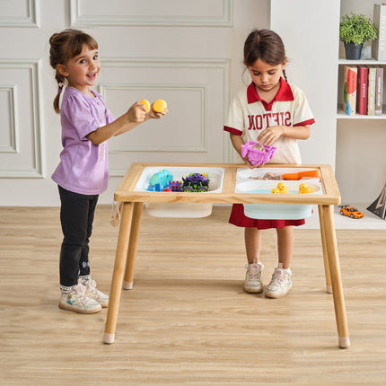 VEVOR Sensory kindertafel zandspeeltafel activiteitentafel met 1 papierrol