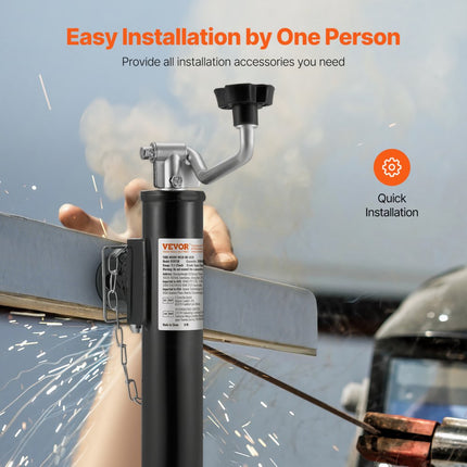 VEVOR aanhangerkrik 907kg draaisteun parkeersteun voor aanhangers 283-533mm