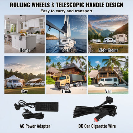 VEVOR Draagbare autokoelkast met vriesvak Compressor 60L Auto met enkele zone