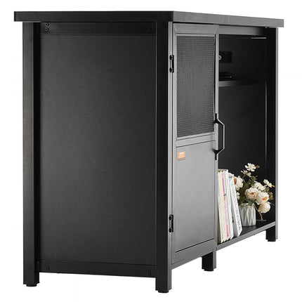 VEVOR Aquariumstandaard, 75 gallon aquariumstandaard, 52" x 20" x 32" schildpadtankstandaard gemaakt van staal en MDF, 500 lb laadvermogen, reptielentankstandaard met opbergkast en geïntegreerde voeding