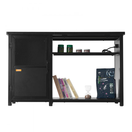 VEVOR Aquariumstandaard, 75 gallon aquariumstandaard, 52" x 20" x 32" schildpadtankstandaard gemaakt van staal en MDF, 500 lb laadvermogen, reptielentankstandaard met opbergkast en geïntegreerde voeding