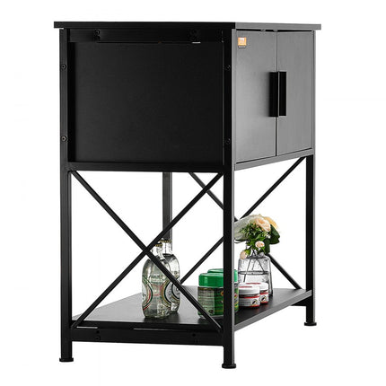 VEVOR Aquariumstandaard, 29 gallon aquariumstandaard, 730 x 420 x 762 mm staal en MDF schildpadtankstandaard, 110 kg laadvermogen, reptielentankstandaard met opbergkast en ingebouwde voeding