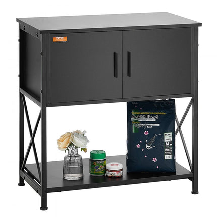 VEVOR Aquariumstandaard, 29 gallon aquariumstandaard, 730 x 420 x 762 mm staal en MDF schildpadtankstandaard, 110 kg laadvermogen, reptielentankstandaard met opbergkast en ingebouwde voeding