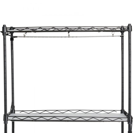 VEVOR plantenstandaard plantenplank met plantenlamp 4 niveaus 45W 60x35x126,5cm