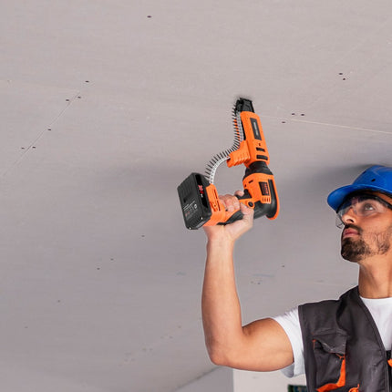 VEVOR Auto Feed gipsplaatschroevendraaier, 20V Max Magazine gipsplaatschroevendraaier, 4200 RPM borstelloze draadloze gipsplaatschroevendraaierset met 2 accu's, oplader, riemclip