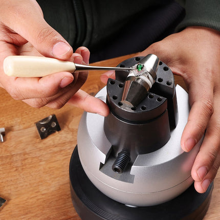 VEVOR graveeraanpassingsgereedschap met 34 bevestigingsmiddelen, 5 inch blokschroef complete set, graveerkogelschroef rubberen basis verstelbare kaken voor sieraden klein plastic