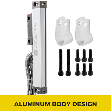 VEVOR 1 stuks 150 Mm Hoge Nauwkeurigheid Draaibank Lineaire Schaal voor Freesmachine met Accessoires: