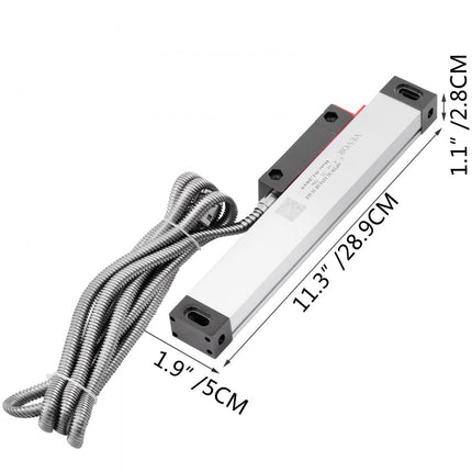 VEVOR 1 stuks 150 Mm Hoge Nauwkeurigheid Draaibank Lineaire Schaal voor Freesmachine met Accessoires: