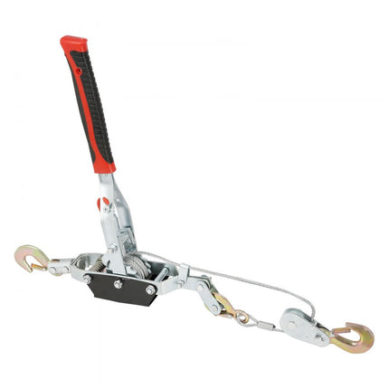 VEVOR liertrekker, 4 ton (8.818 lbs) trekvermogen, 10ft (3m) staalkabel, 3 haken, heavy duty dual-speed rateltrekker, auto-takelkabeltrekker, ideaal voor voertuigredding