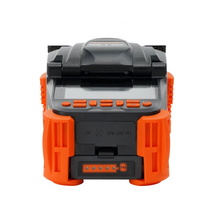 VEVOR glasvezellasmachine 4 motoren fusielasmachine vezeldiameter 125-150μm (mantel) 250-1000μm (coating) smeltverlies van 0,02 dB(SM) Geschikt voor SM MM DS NZDS UI BUI EDF vezels