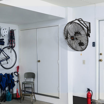 VEVOR wandventilator 57 cm waterdichte oscillerende wandventilator 3 snelheden 4150 CFM commerciële woonventilator voor koeling magazijn kas werkplaats terras zwart