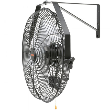 VEVOR wandventilator 57 cm waterdichte oscillerende wandventilator 3 snelheden 4150 CFM commerciële woonventilator voor koeling magazijn kas werkplaats terras zwart