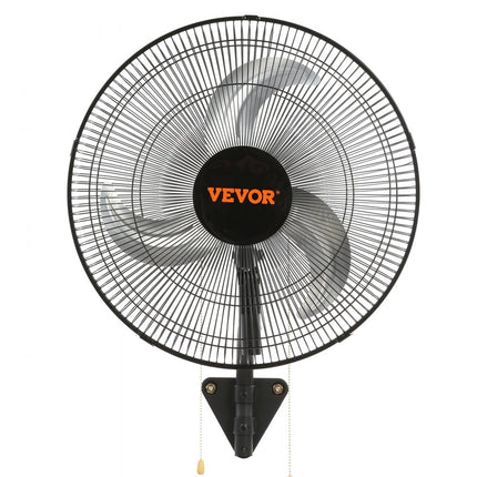 VEVOR wandventilator, 17,5" wandventilator 4000 CFM 3 snelheden residentiële en commerciële ventilator voor het koelen van magazijnen, kassen, werkplaatsen, patio's en kelders, zwart