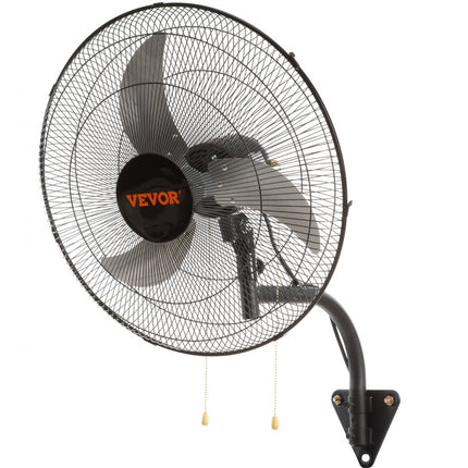 VEVOR wandventilator, 17,5" wandventilator 4000 CFM 3 snelheden residentiële en commerciële ventilator voor het koelen van magazijnen, kassen, werkplaatsen, patio's en kelders, zwart
