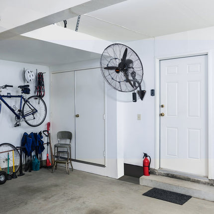 VEVOR Mistventilator, 24" oscillerende waterdichte ventilator, 3 snelheden, 7000 CFM, commerciële of residentiële ventilator voor het koelen van magazijnen, kassen, werkplaatsen