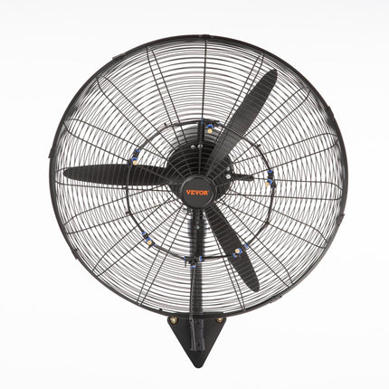 VEVOR Mistventilator, 24" oscillerende waterdichte ventilator, 3 snelheden, 7000 CFM, commerciële of residentiële ventilator voor het koelen van magazijnen, kassen, werkplaatsen