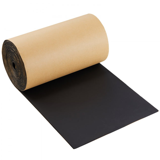 VEVOR auto-isolatiemat 3,3m² ontdreuningsmat 399,8x8399,8mm voertuigisolatie 197mil (5mm) dikte tweelaags composietmateriaal geluidsisolatiemat geluidsbescherming akoestische isolatie geluidsisolatie 1xrol