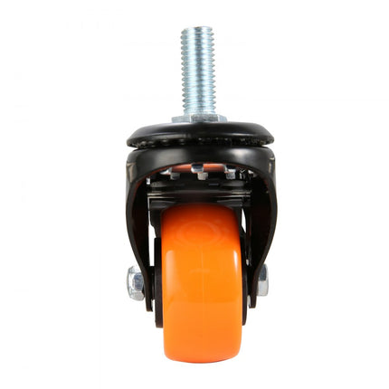 VEVOR set van 4 transportwielen 50,8 mm zwaarlastwielen met rem, draagvermogen tot 50 kg, zwenkwielen voor binnen en buiten, industriewielen met dubbele kogellagers, meubelwielen, railwielen, bokwielen