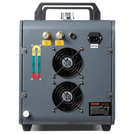 Vevor Industriële Waterkoeler Laser Koeler Koelsysteem Met Ingebouwde Compressor 12L Watertank Capaciteit, 7.2L/min Max. Stroomsnelheid, 200W Koelcapaciteit Voor CO2 Lasergraveermachine Koelmachine