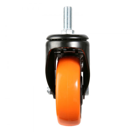 VEVOR set van 4 transportwielen 101,6 mm zwaarlastwielen met rem, draagvermogen tot 200 kg, zwenkwielen voor binnen en buiten, industriewielen met dubbele kogellagers, meubelwielen, railwielen, bokwielen