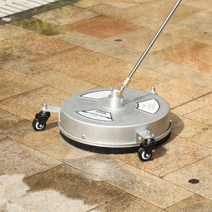 VEVOR hogedrukreiniger RVS oppervlaktereiniger 3,7L/min oppervlaktereiniger hogedruk φ380mm bestratingsreinigingsapparaat Max.4000PSI terrasreiniger dubbel sproeisysteem 0°/15°/25°/40°/65° spuithoek
