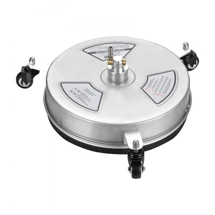 VEVOR hogedrukreiniger RVS oppervlaktereiniger 3,7L/min oppervlaktereiniger hogedruk φ380mm bestratingsreinigingsapparaat Max.4000PSI terrasreiniger dubbel sproeisysteem 0°/15°/25°/40°/65° spuithoek