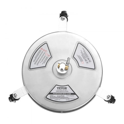 VEVOR hogedrukreiniger RVS oppervlaktereiniger 3,7L/min oppervlaktereiniger hogedruk φ380mm bestratingsreinigingsapparaat Max.4000PSI terrasreiniger dubbel sproeisysteem 0°/15°/25°/40°/65° spuithoek