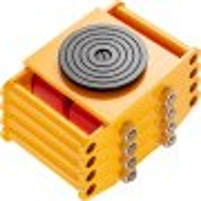 VEVOR 4x gepantserde rollen 8T transportchassis 280x210x105 mm koolstofstalen transportrollen industriële rol met 4 PU-richtingswielen rol $ 135x9 mm draaibare plaat meubel transporthulp transportrol