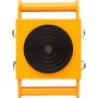 VEVOR 4x gepantserde rollen 8T transportchassis 280x210x105 mm koolstofstalen transportrollen industriële rol met 4 PU-richtingswielen rol Ф 135x9 mm draaibare plaat meubel transporthulp transportrol