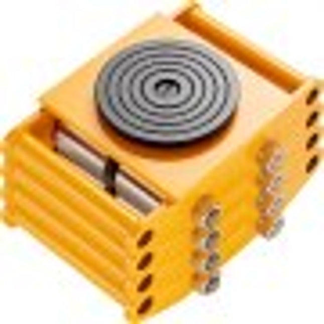 VEVOR 4x gepantserde rollen 12T transportchassis 280x210x105mm transportrollen met 4 richtingswielen van koolstofstaal industrierol $ 135x9mm draaibare plaat meubeltransporthulp transportrol